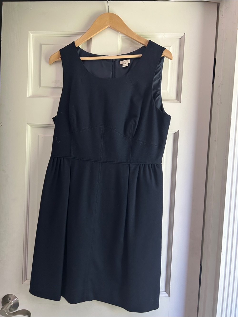 J. Crew Sleeveless Black A-Line Dress